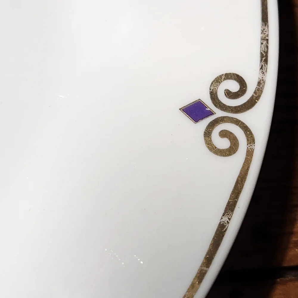 Pier 1 Celebration Star Plates – Set of 4 (Red, Blue, Green, Purple) – Porcelain